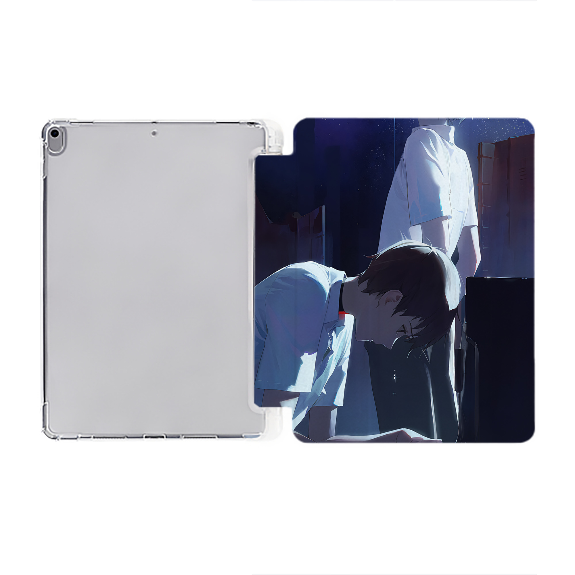 （画像用） EVA 新世紀エヴァンゲリオン IPad ケース ペン収納付き 三つ折りスタンド PUレザー×シリコン 対応機種9.5/10.5/10.9インチ